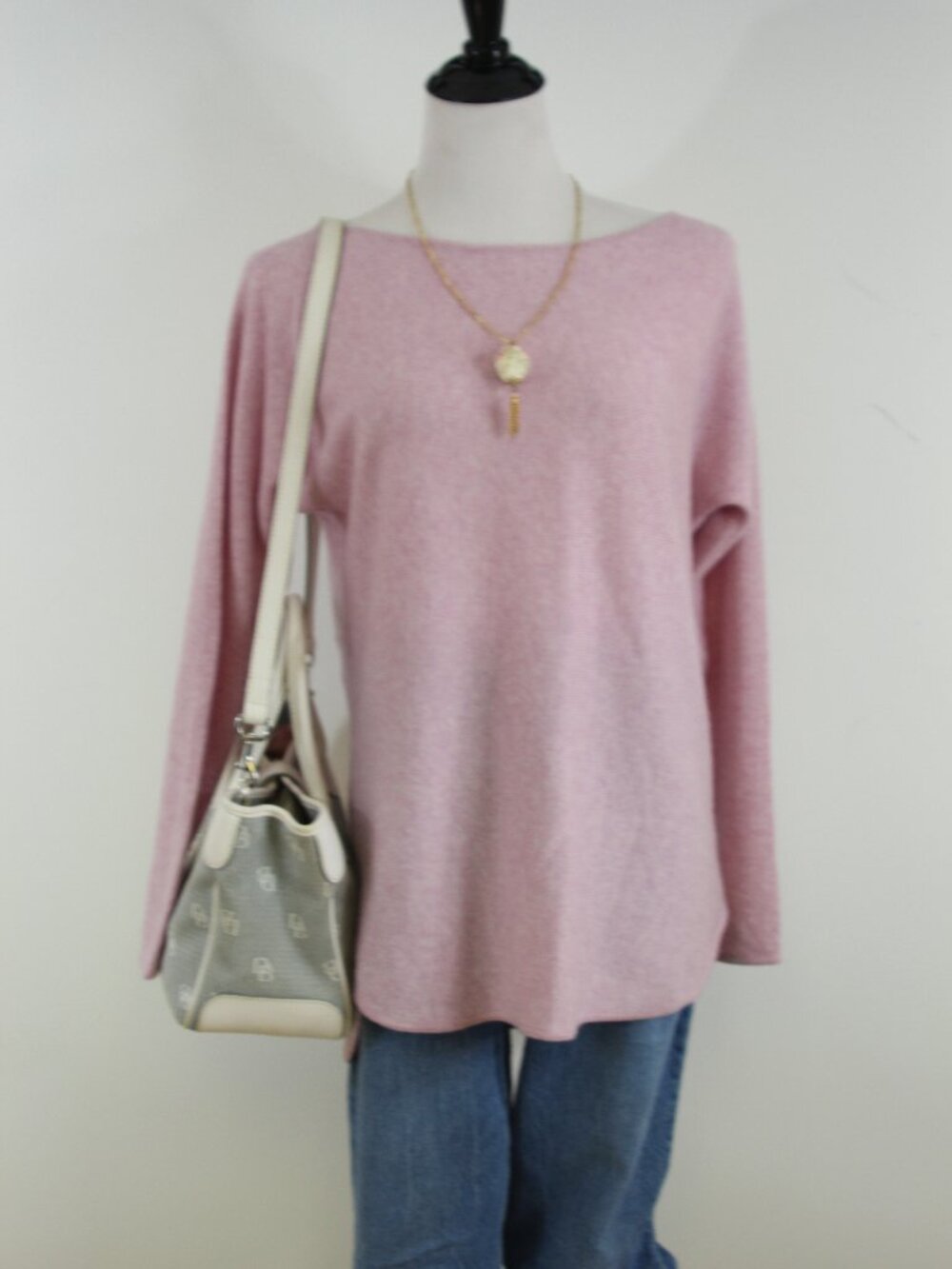 Charter Club Luxury 100% Cashmere Pink Sweater S Relaxed Quiet Luxury